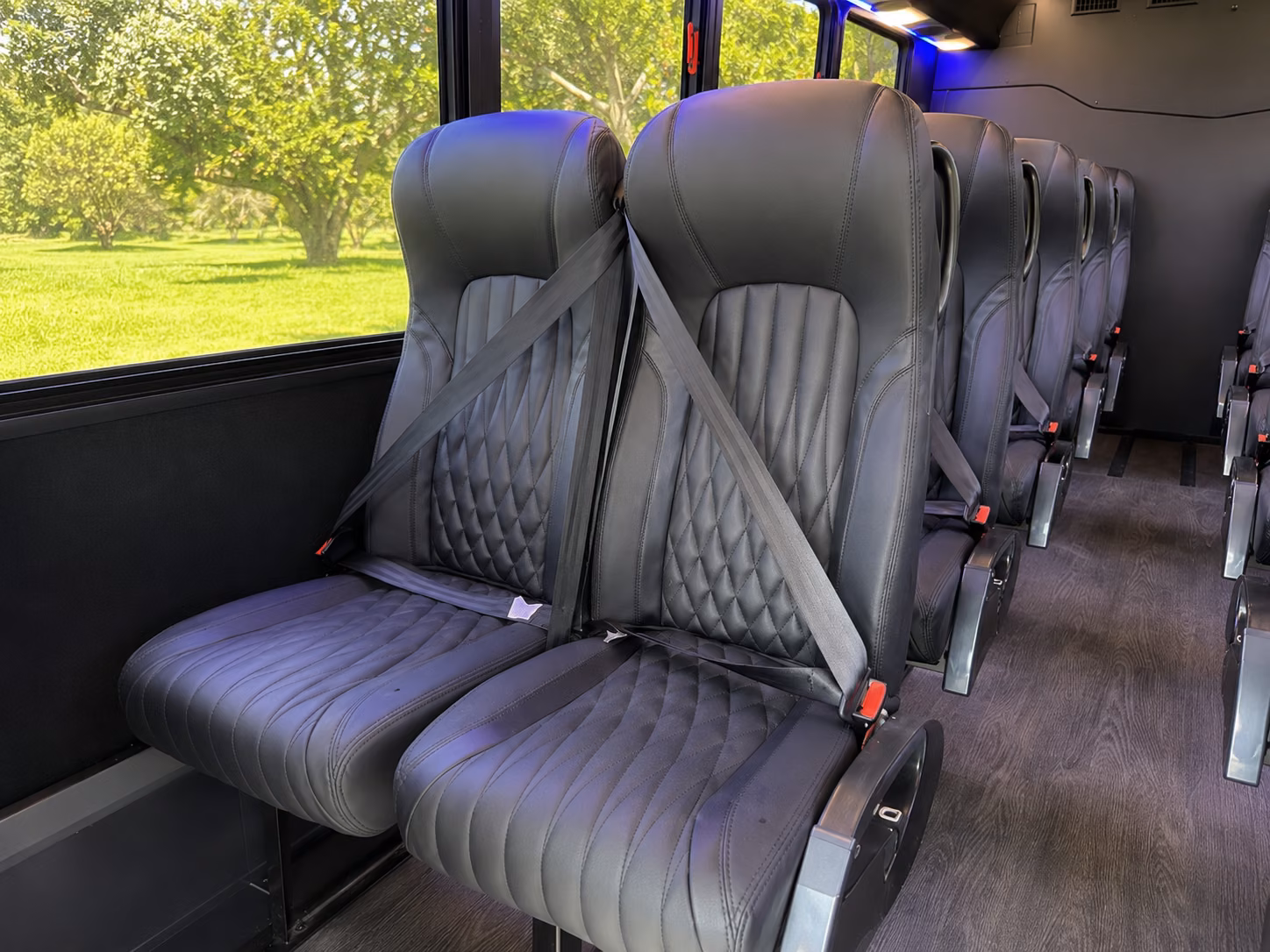 anaheim 18 passenger minibus interior