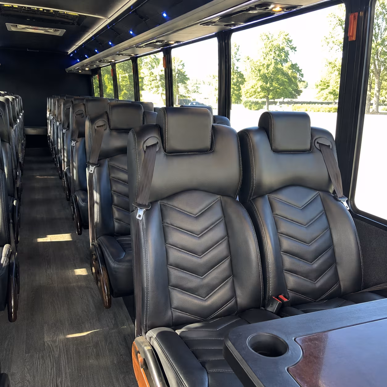anaheim 28 passenger minibus interior