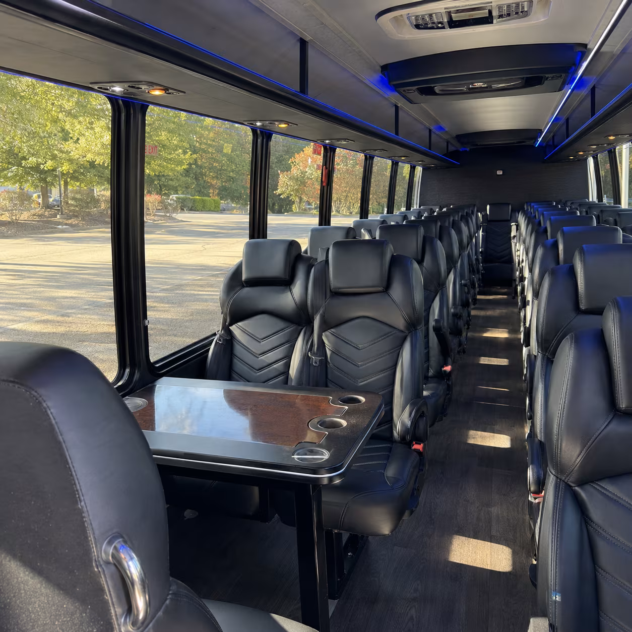 anaheim 35 passenger minibus interior