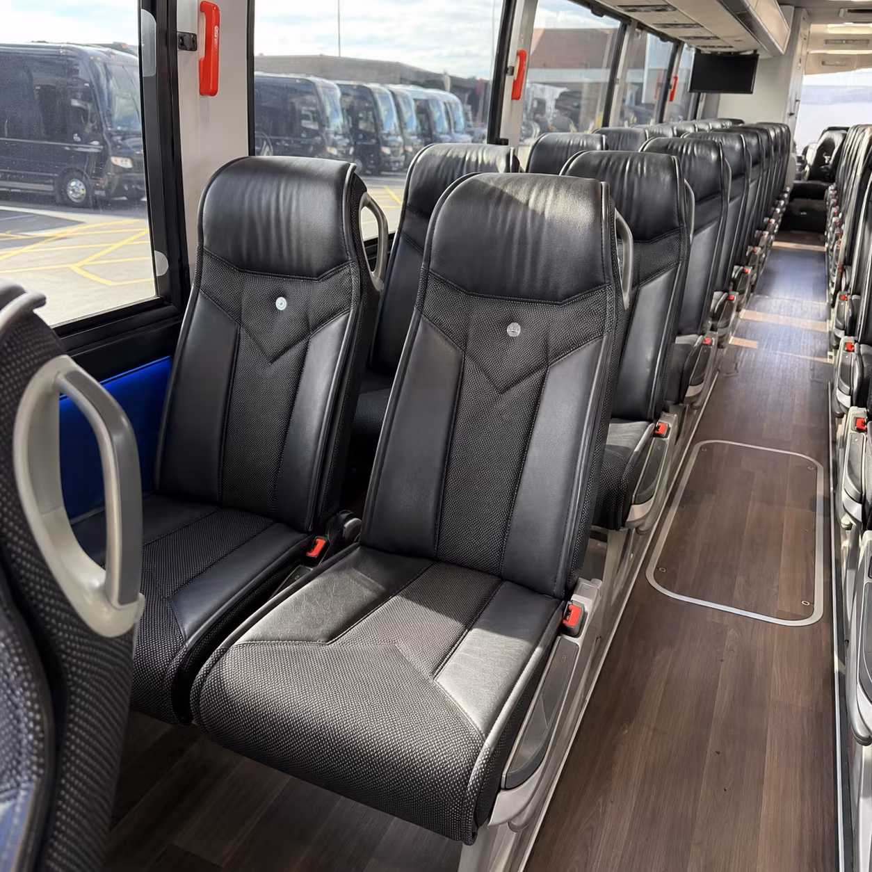 anaheim 56 passenger charter bus interior