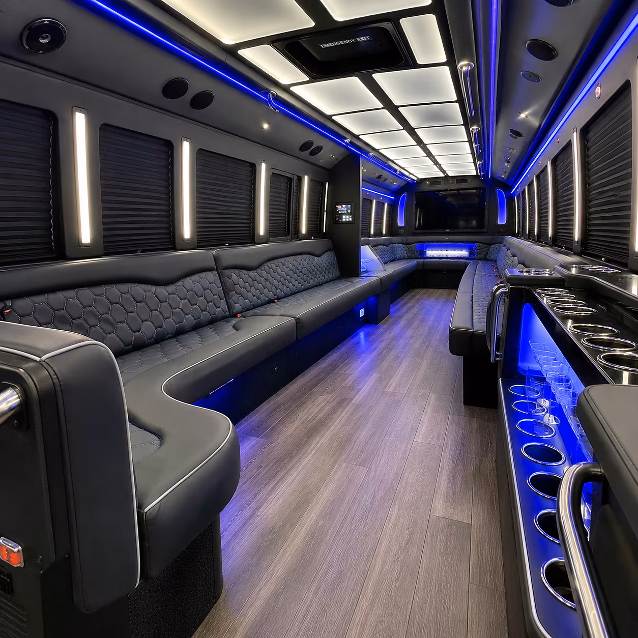 anaheim party bus inside