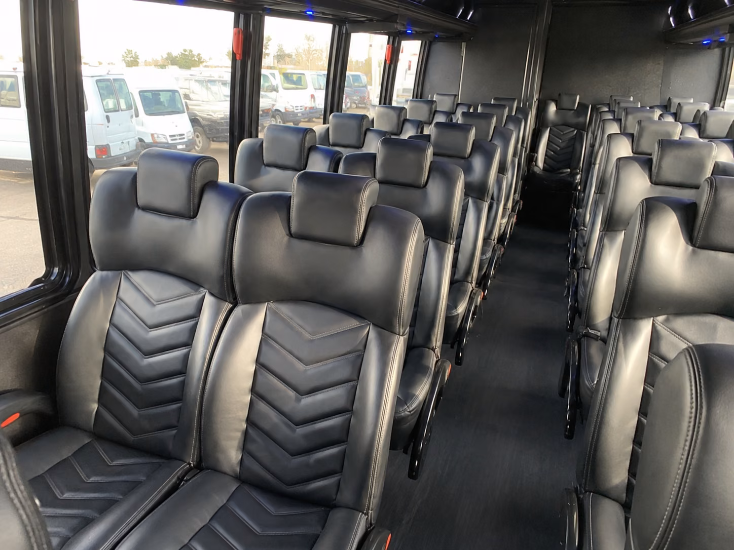 wedding day shuttle buses between ceremony and reception sites